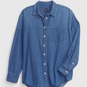 Gap denim big shirt
